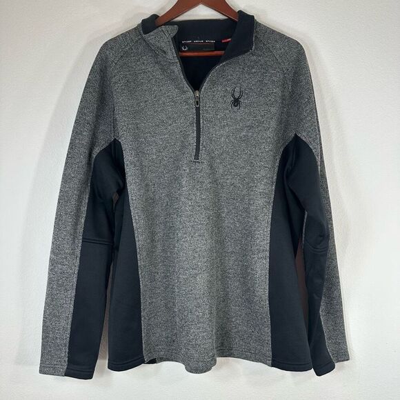 Spyder Fleece Lined Quarter Zip Pullover Sweatshirt Men’s XXL Thermal Outdoor - Picture 1 of 11